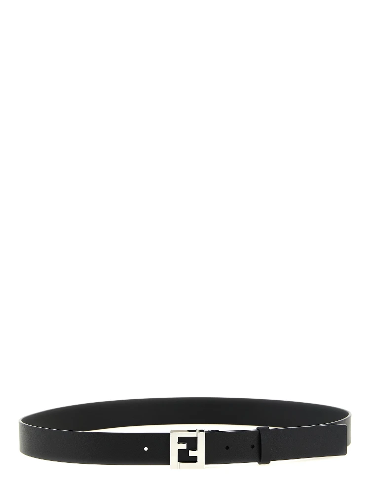 Black Calfskin Regular Belt