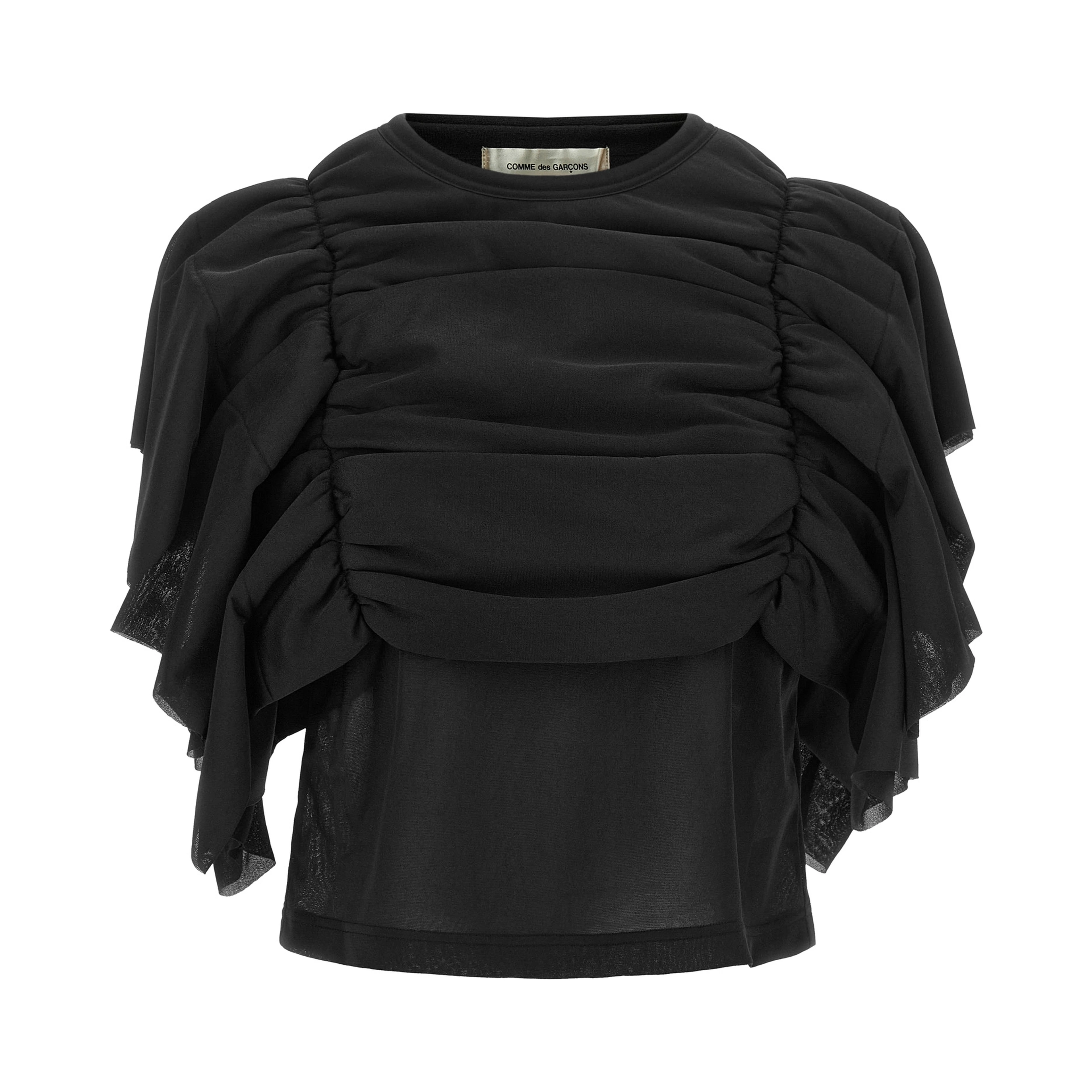Black Polyester Pattern Shirt