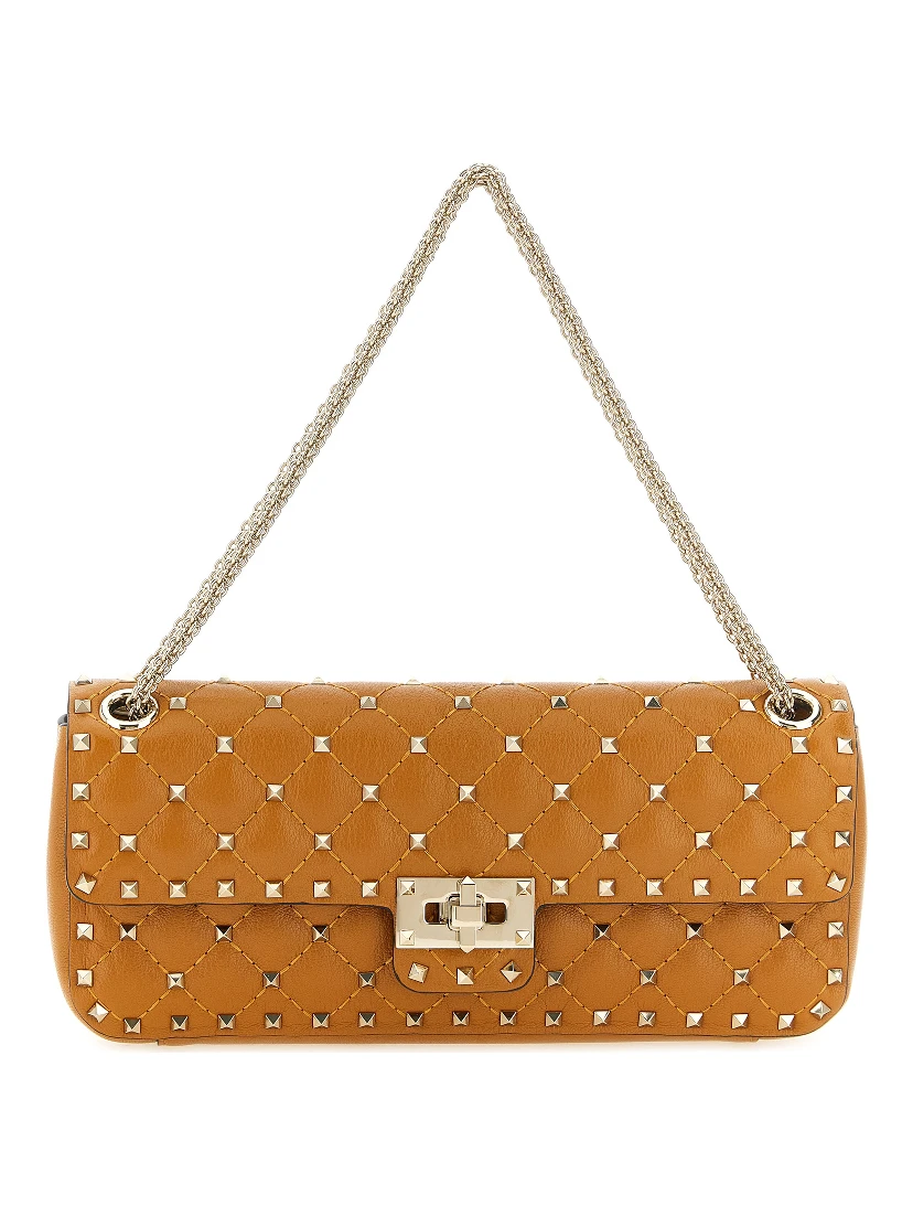 Orange Goatskin Shoulder Bag