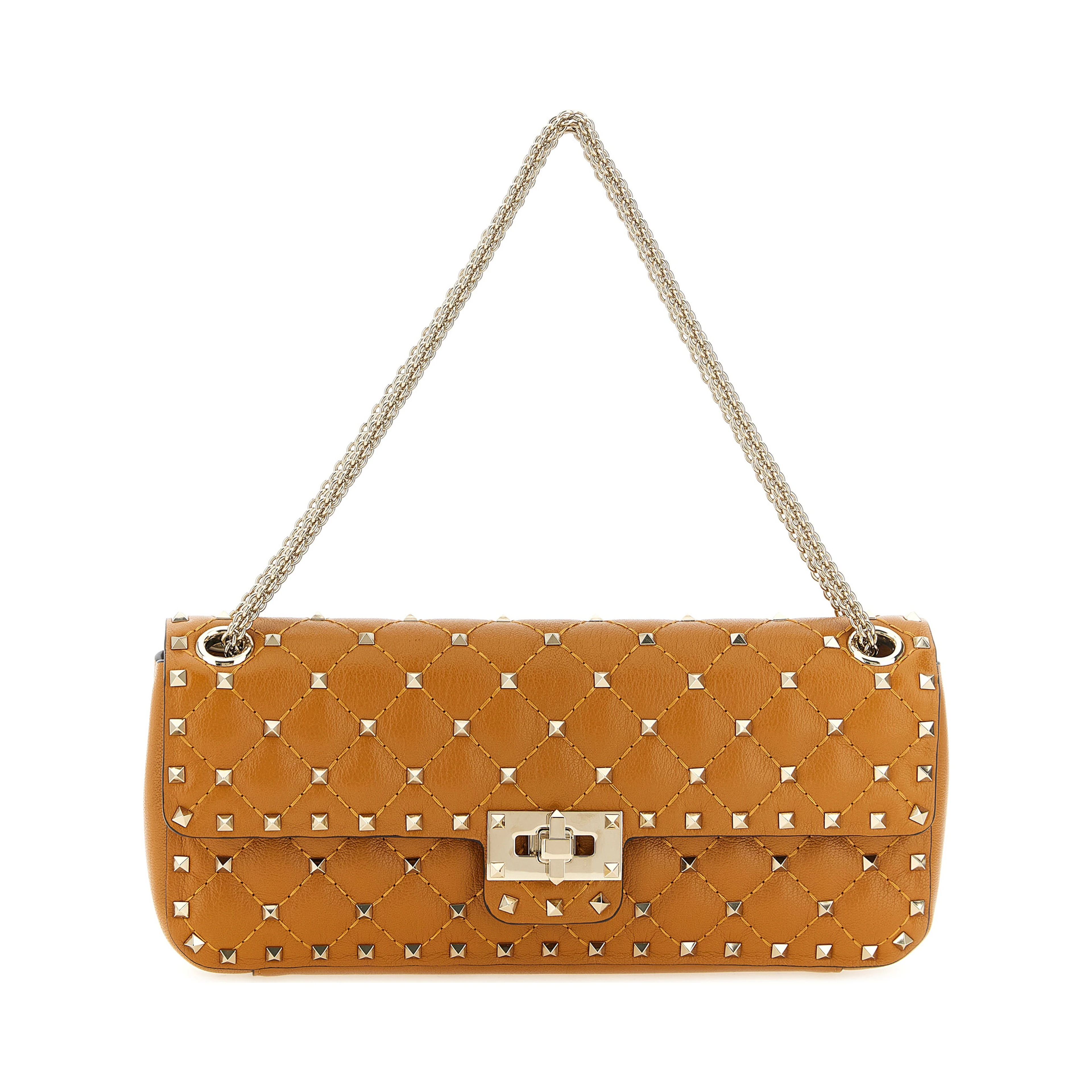 Orange Goatskin Shoulder Bag