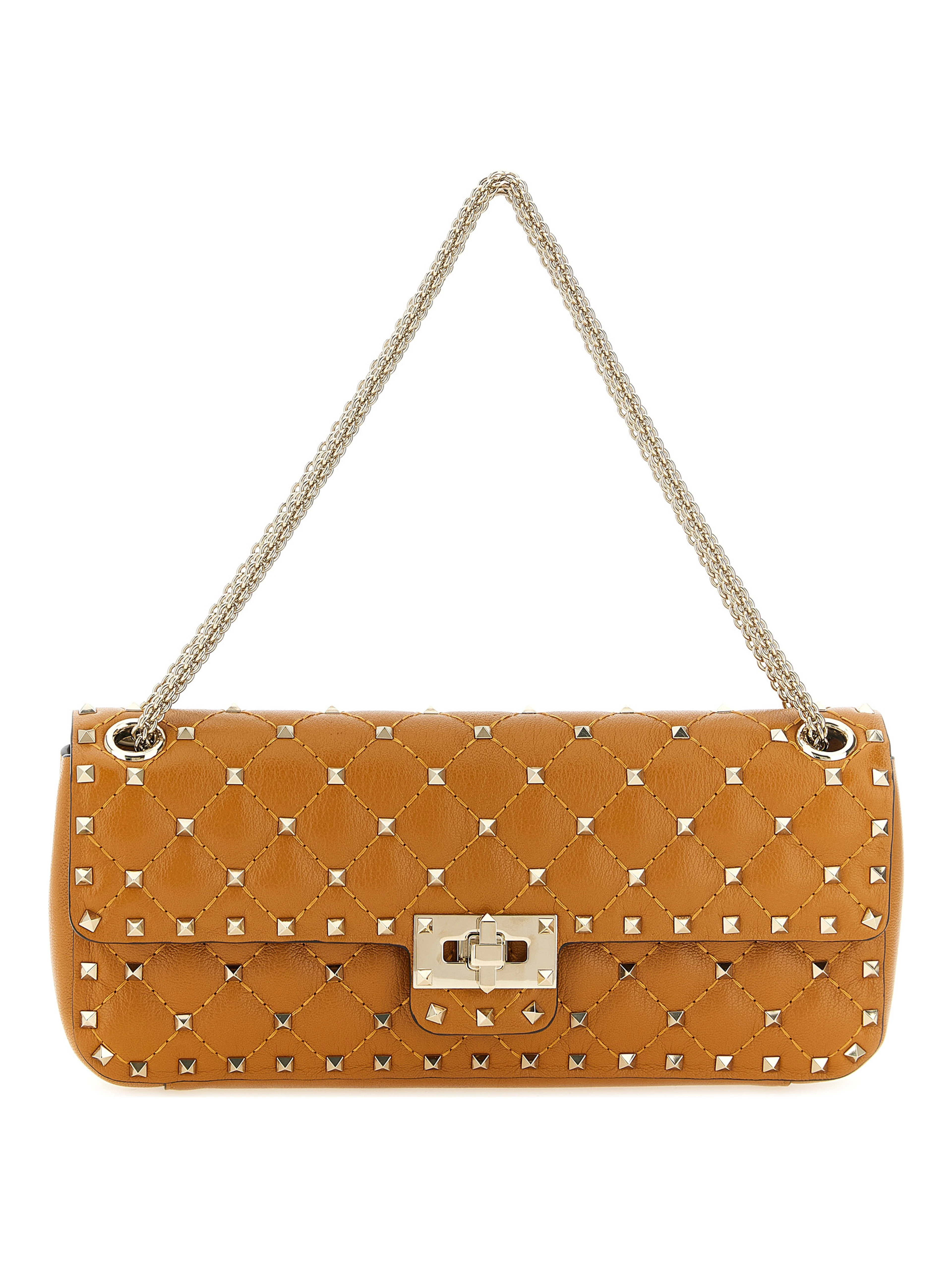 Orange Goatskin Shoulder Bag