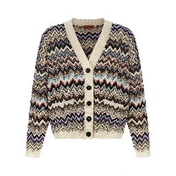 Multicolor Viscose Cardigan