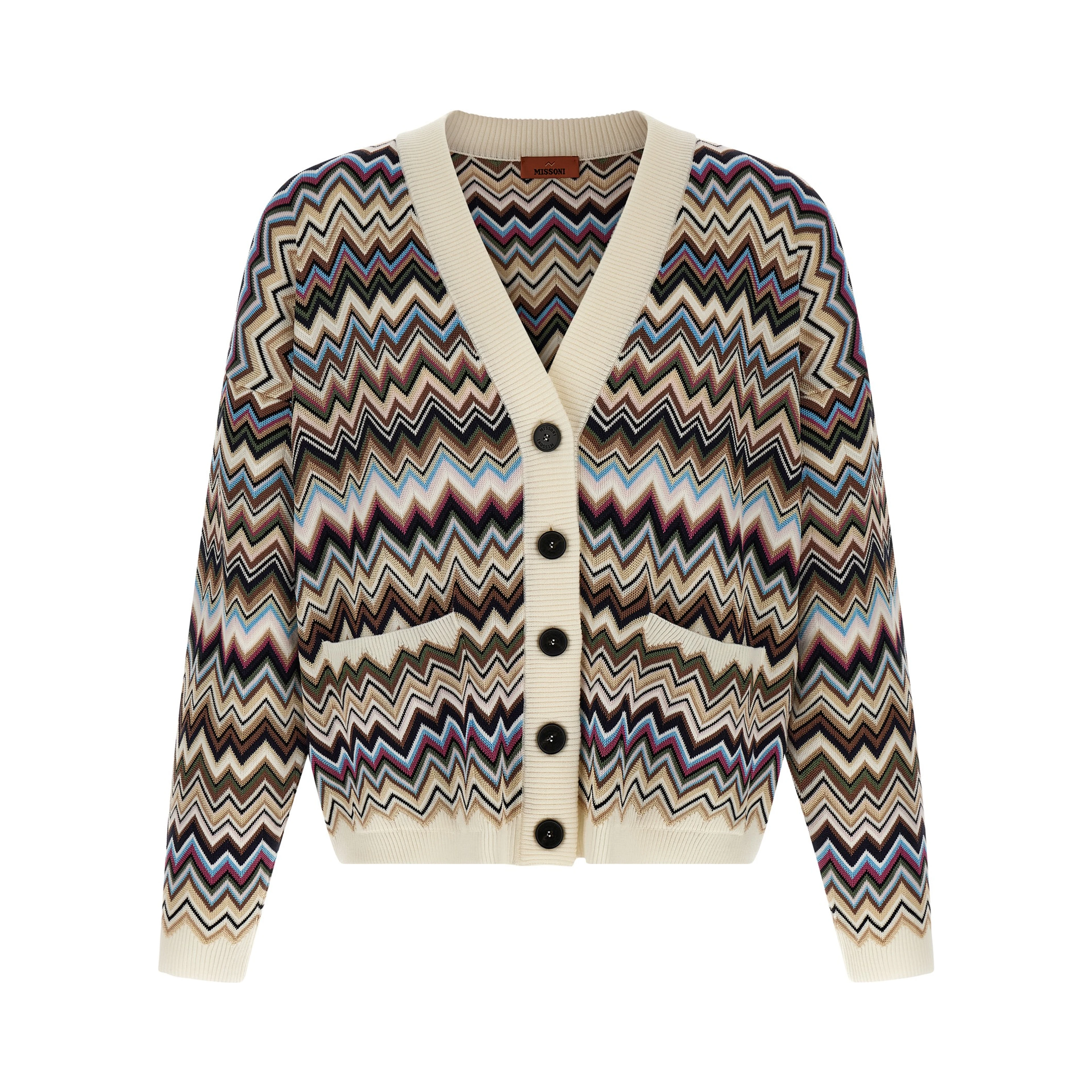 Multicolor Viscose Cardigan