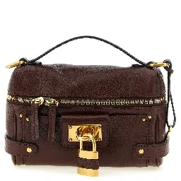 Brown Buffalo Leather Shoulder Bag