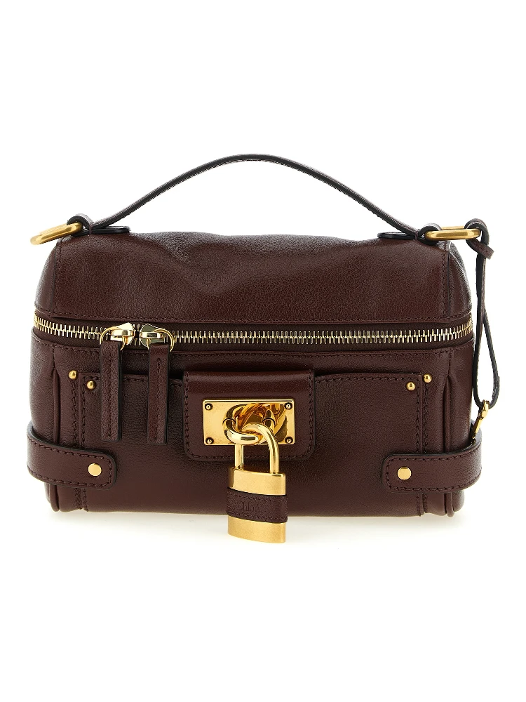 Brown Buffalo Leather Shoulder Bag