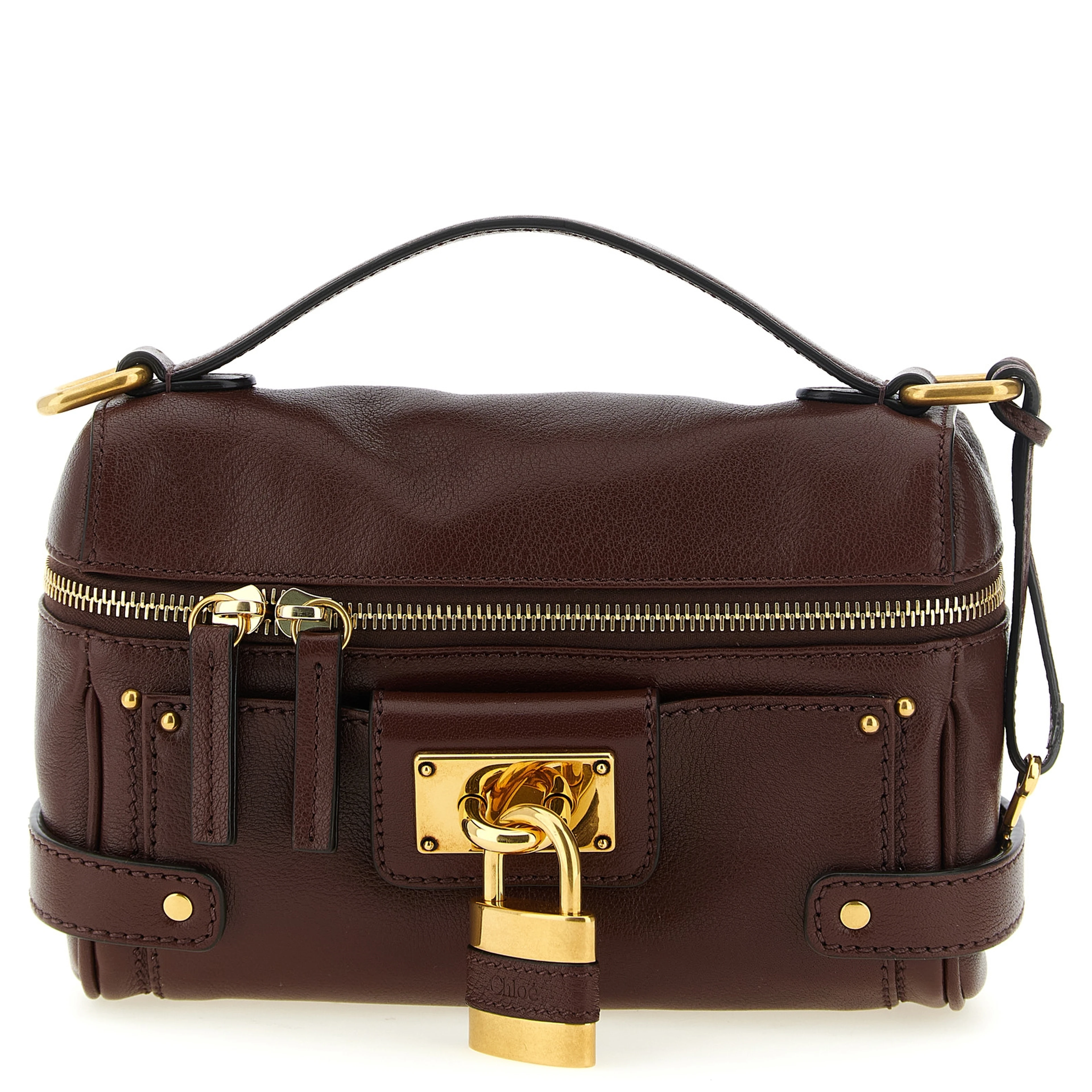 Brown Buffalo Leather Shoulder Bag