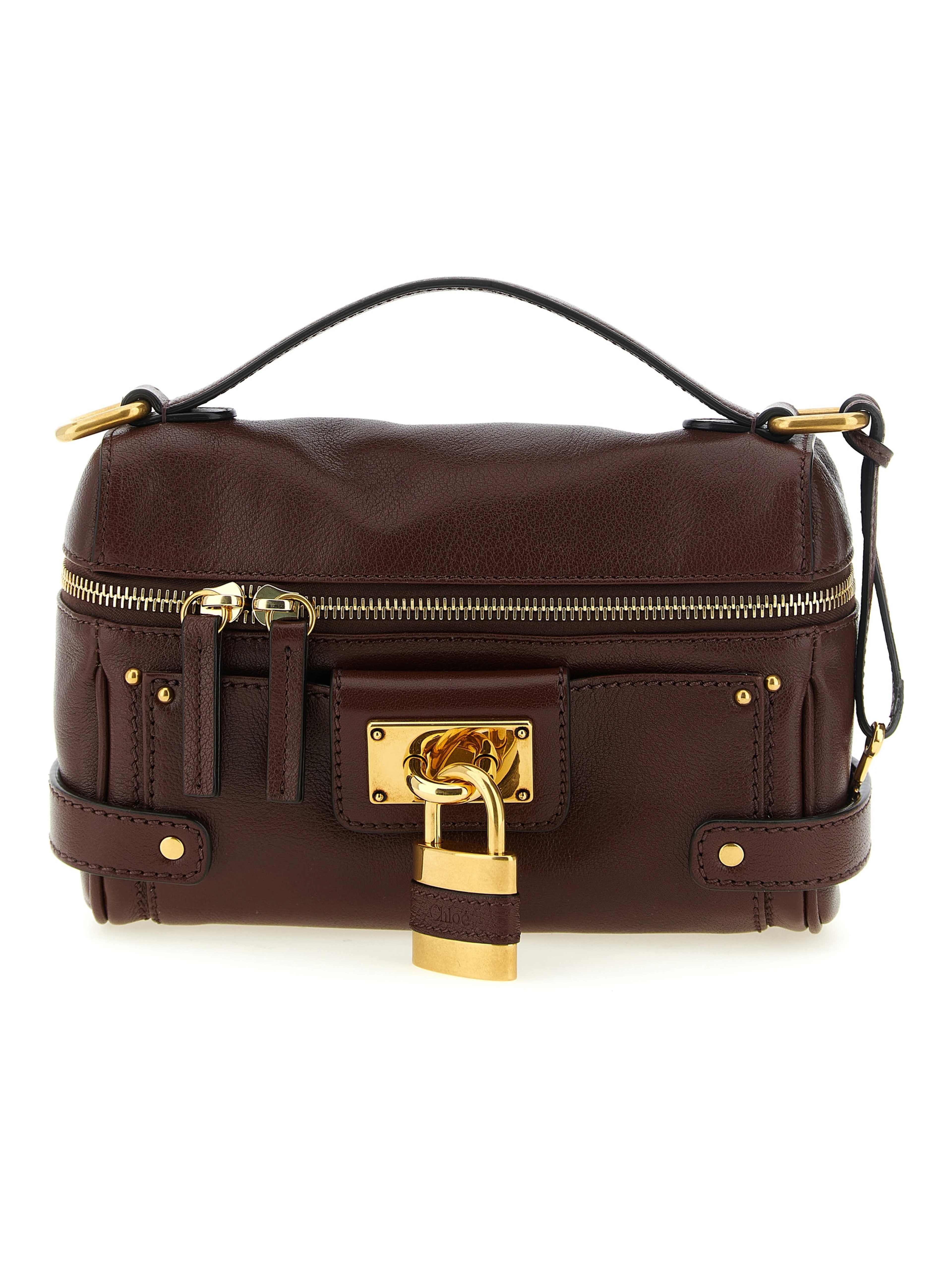Brown Buffalo Leather Shoulder Bag