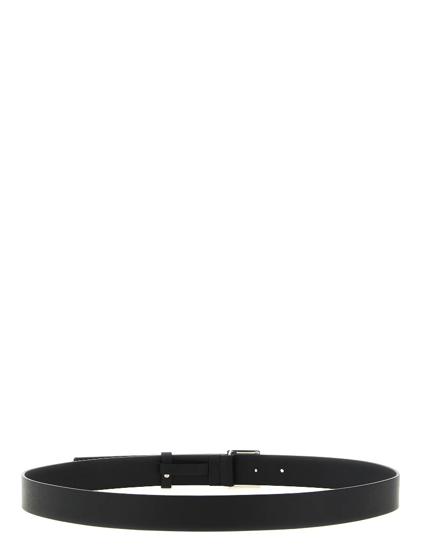 Black Calfskin Regular Belt