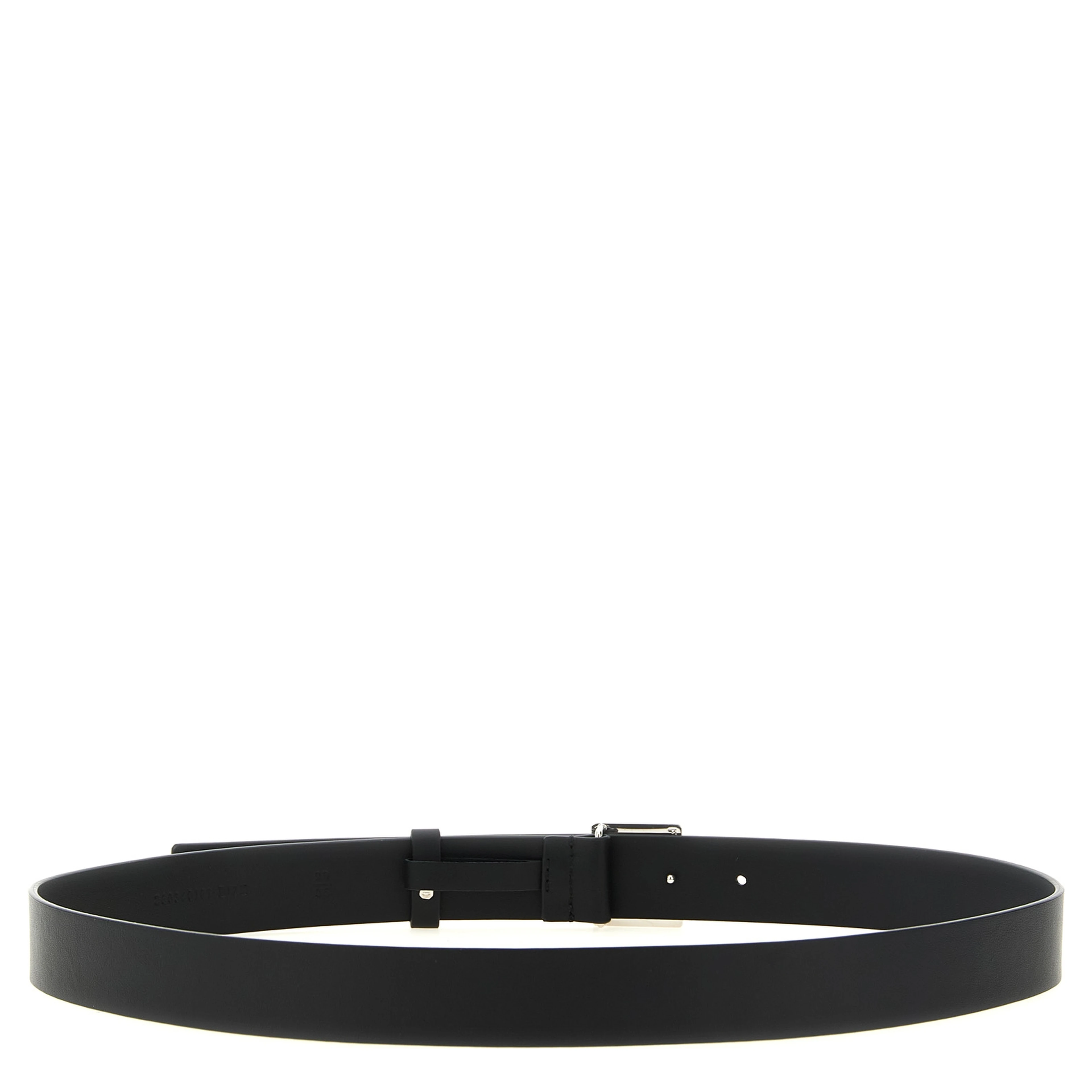 Black Calfskin Regular Belt