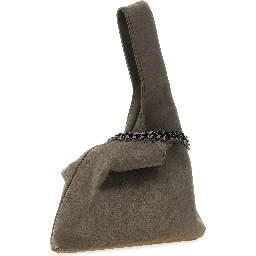 Gray Polyamide Handbag