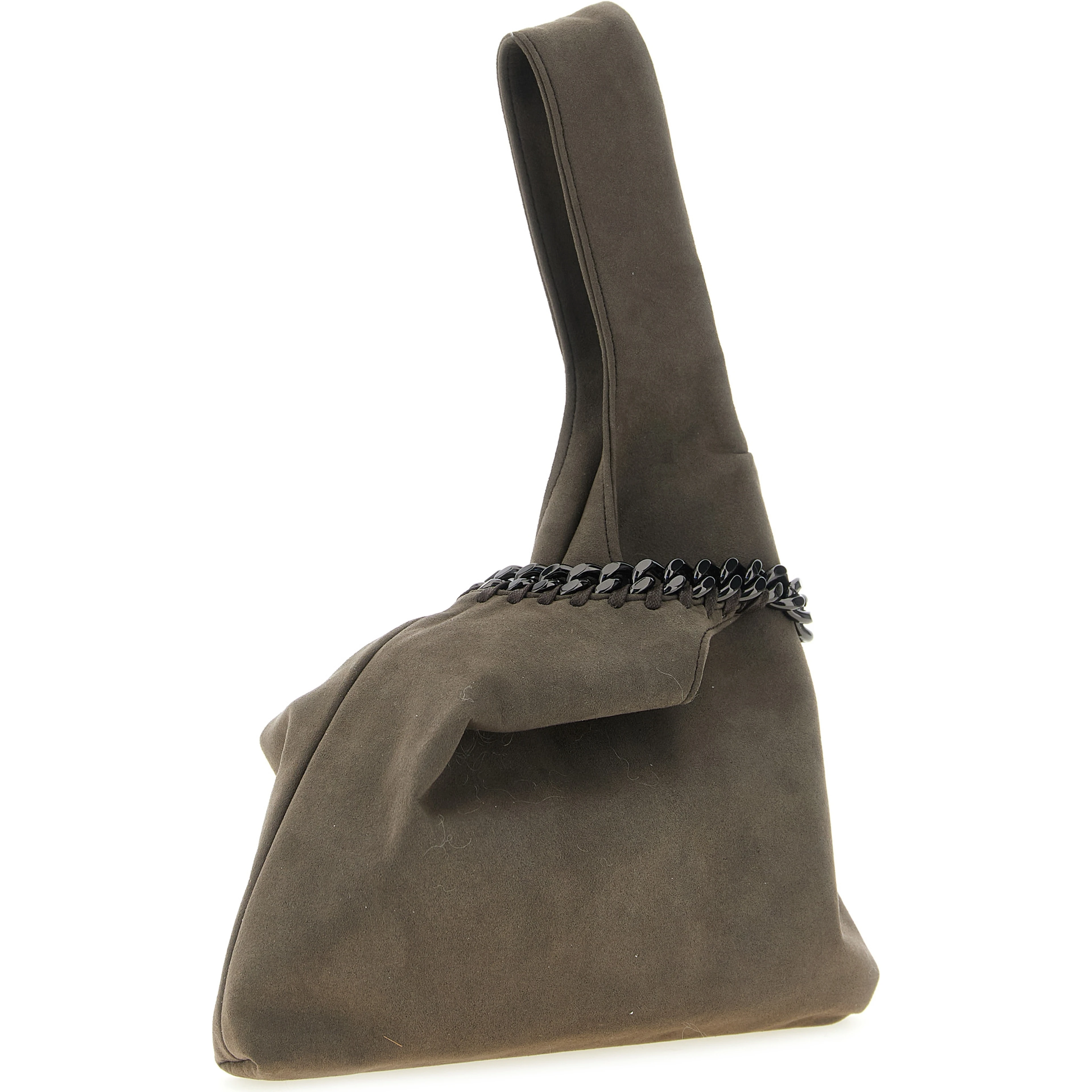 Gray Polyamide Handbag