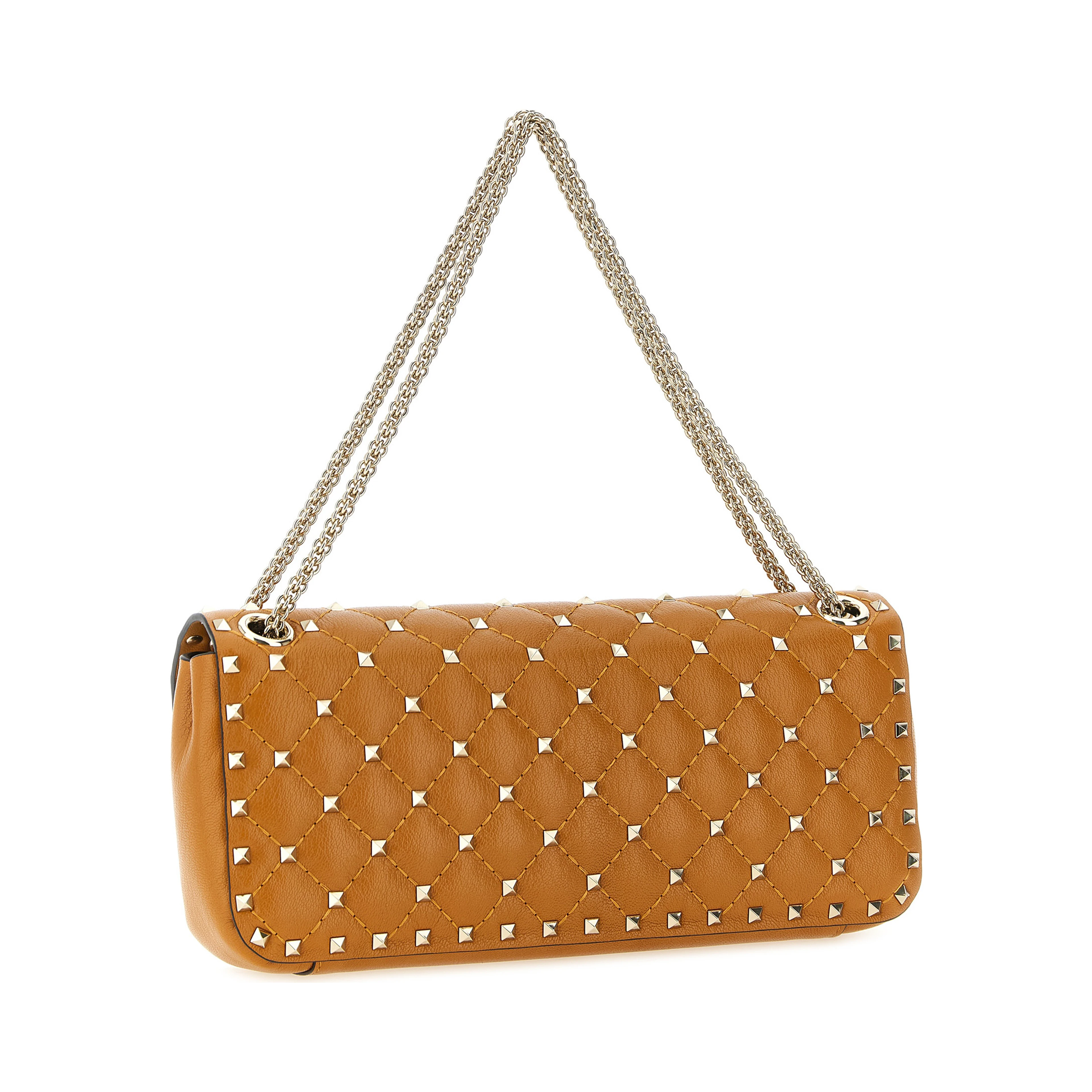 Orange Goatskin Shoulder Bag