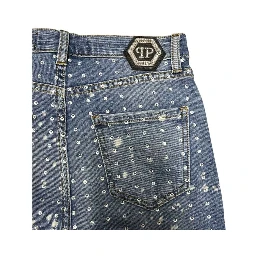 Blue Cotton Women Jeans