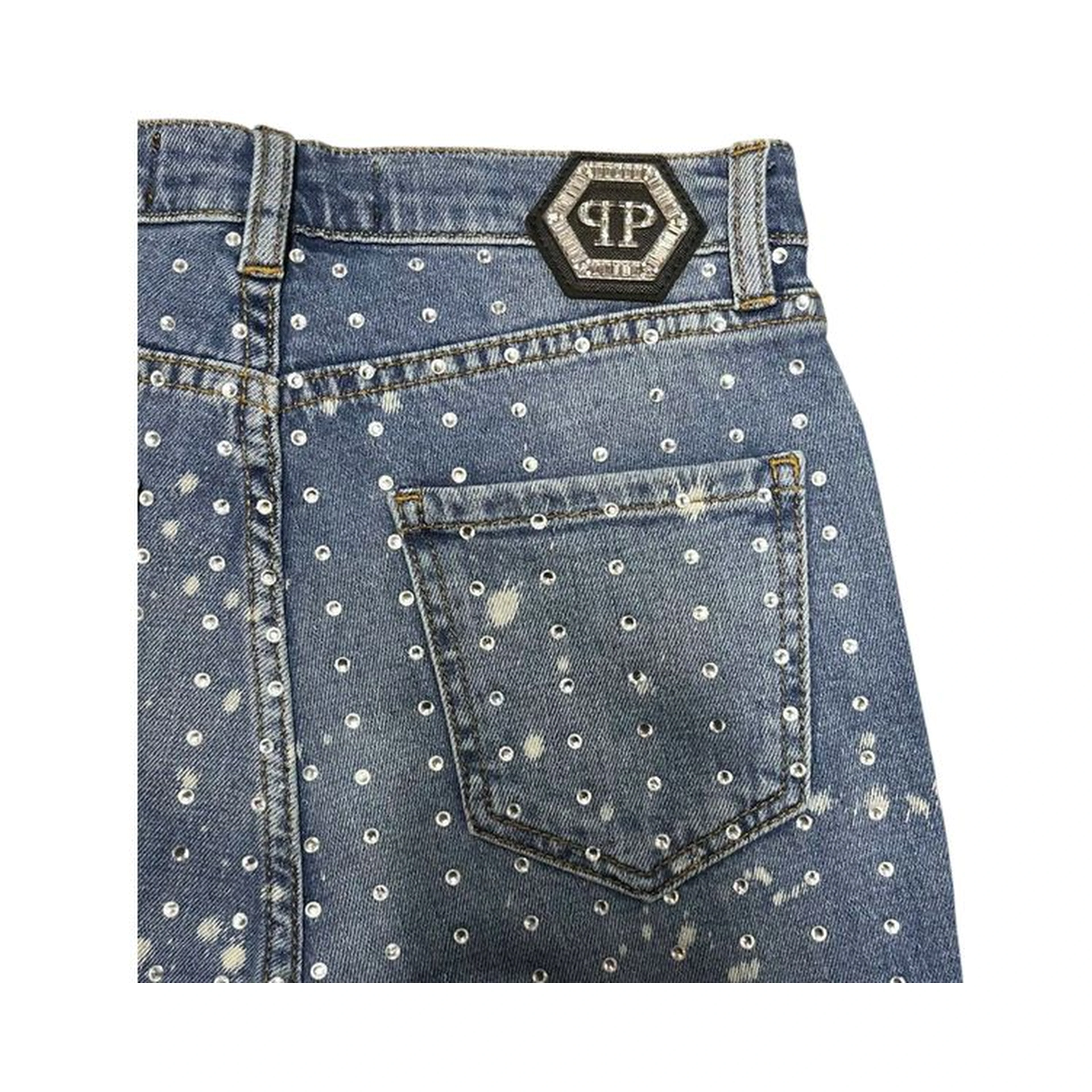 Blue Cotton Women Jeans