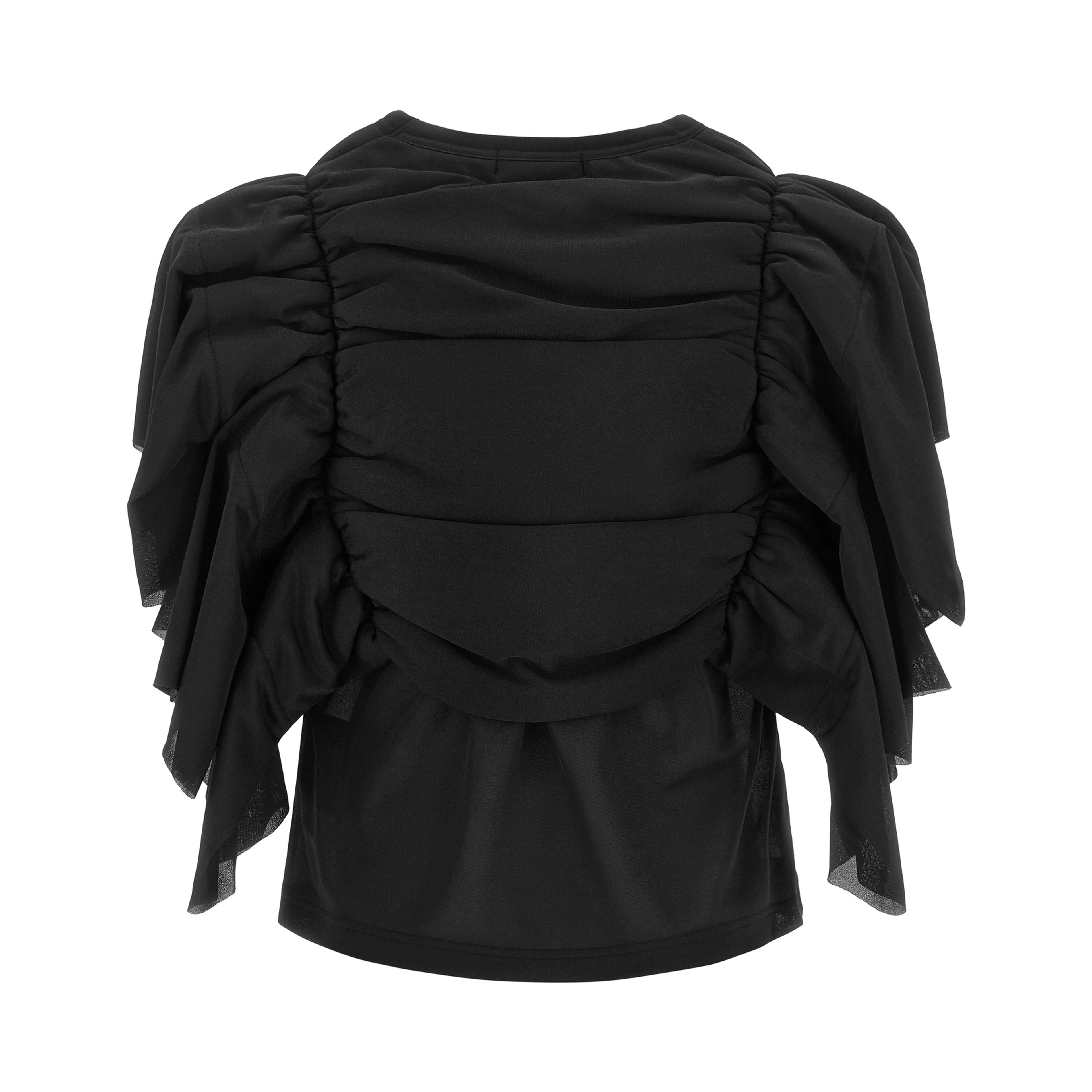 Black Polyester Pattern Shirt
