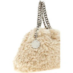 Beige Polyester Handbag