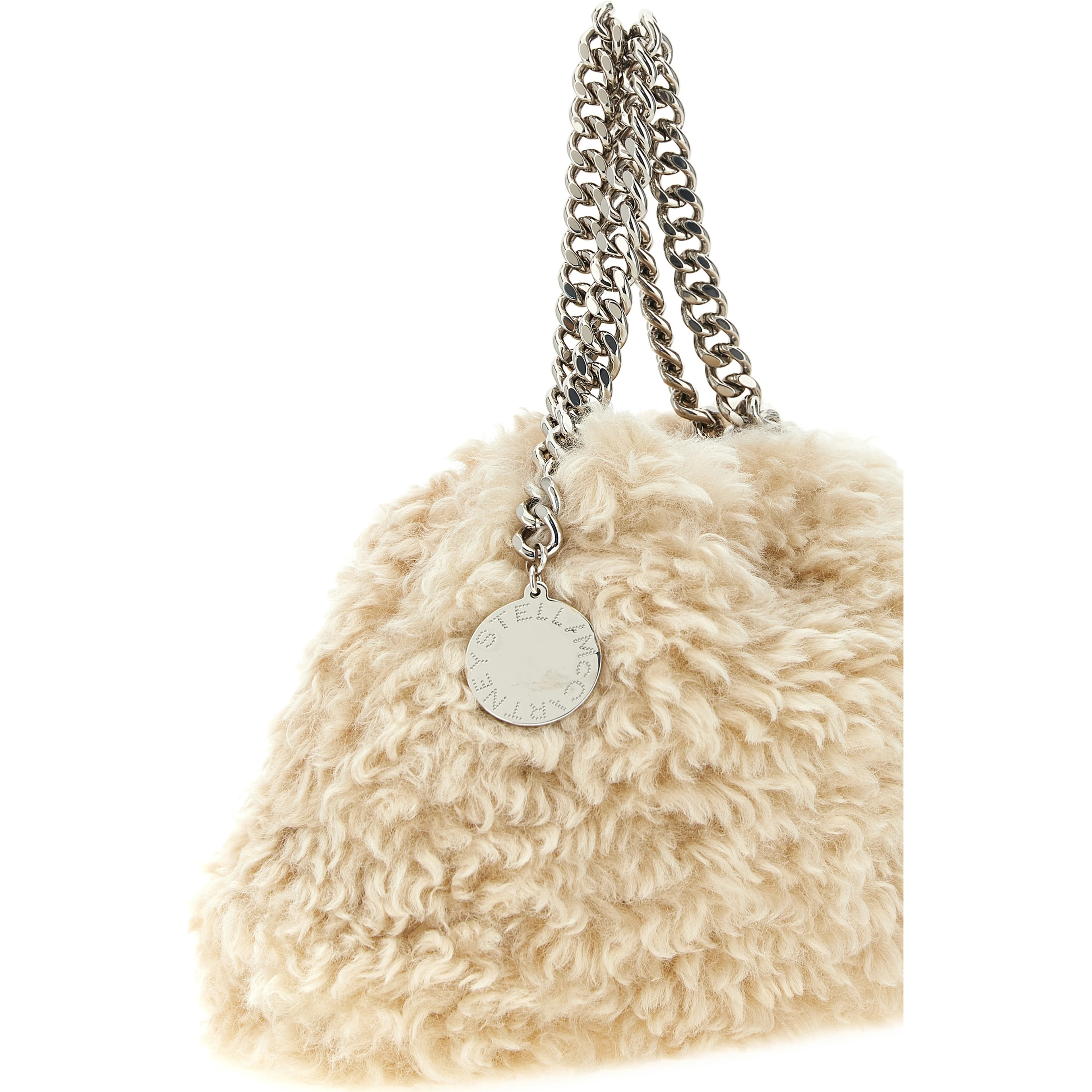 Beige Polyester Handbag