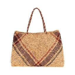 Multicolor Calfskin Tote Bag
