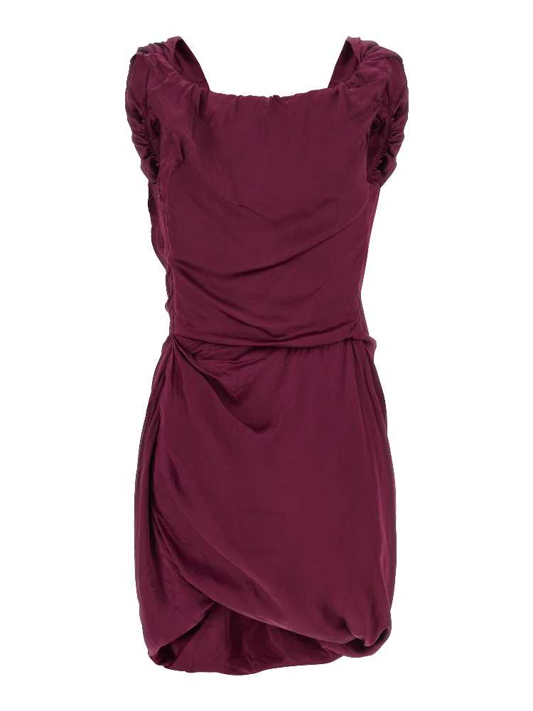 Bordeaux Viscose Short Dress alternative