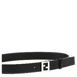 Black Calfskin Regular Belt