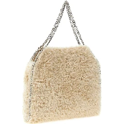 Beige Polyester Shoulder Bag