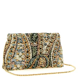 Multicolor Acetate Clutch Bag