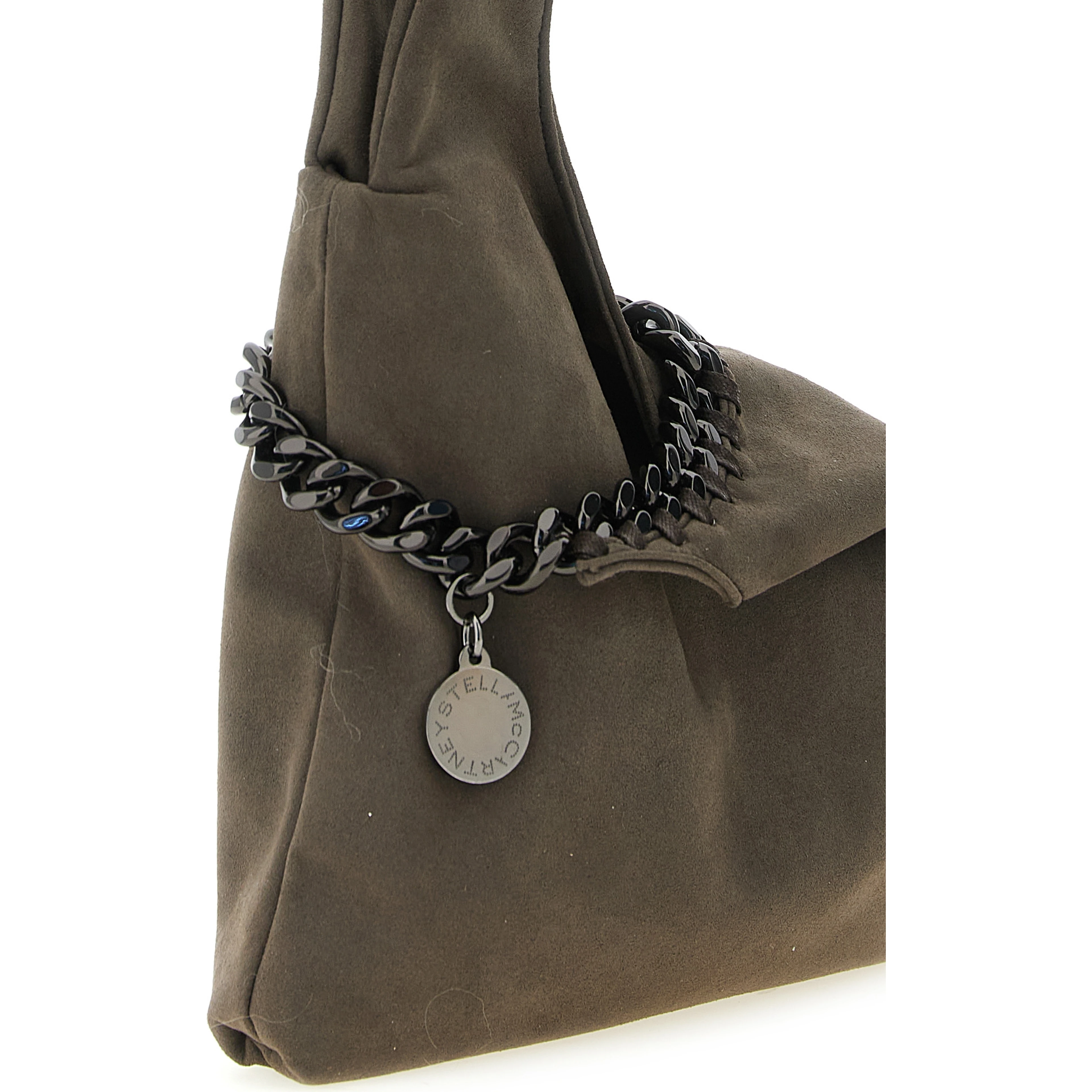 Gray Polyamide Handbag