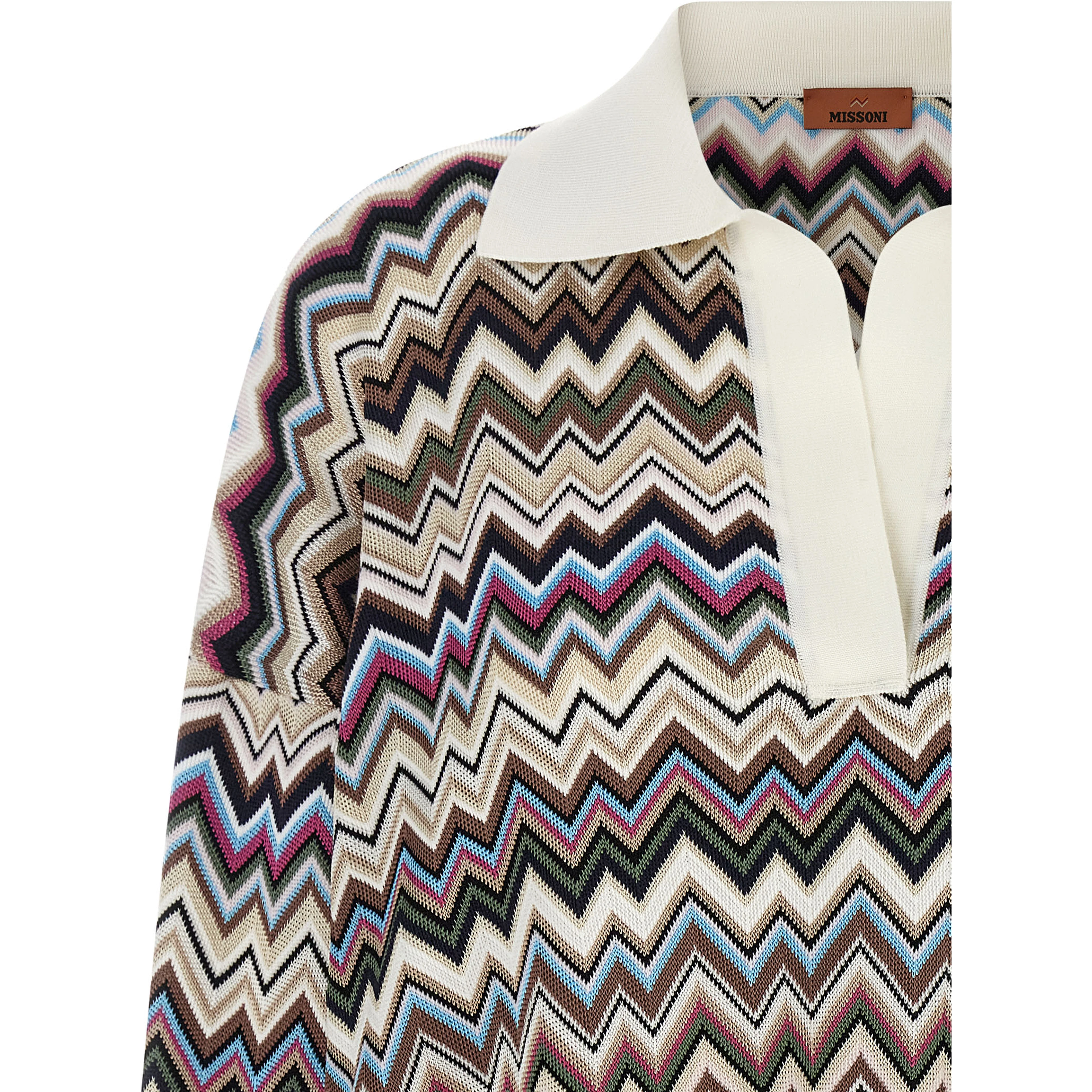 Multicolor Viscose Polo Shirt