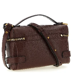 Brown Buffalo Leather Shoulder Bag