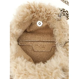 Beige Polyester Handbag