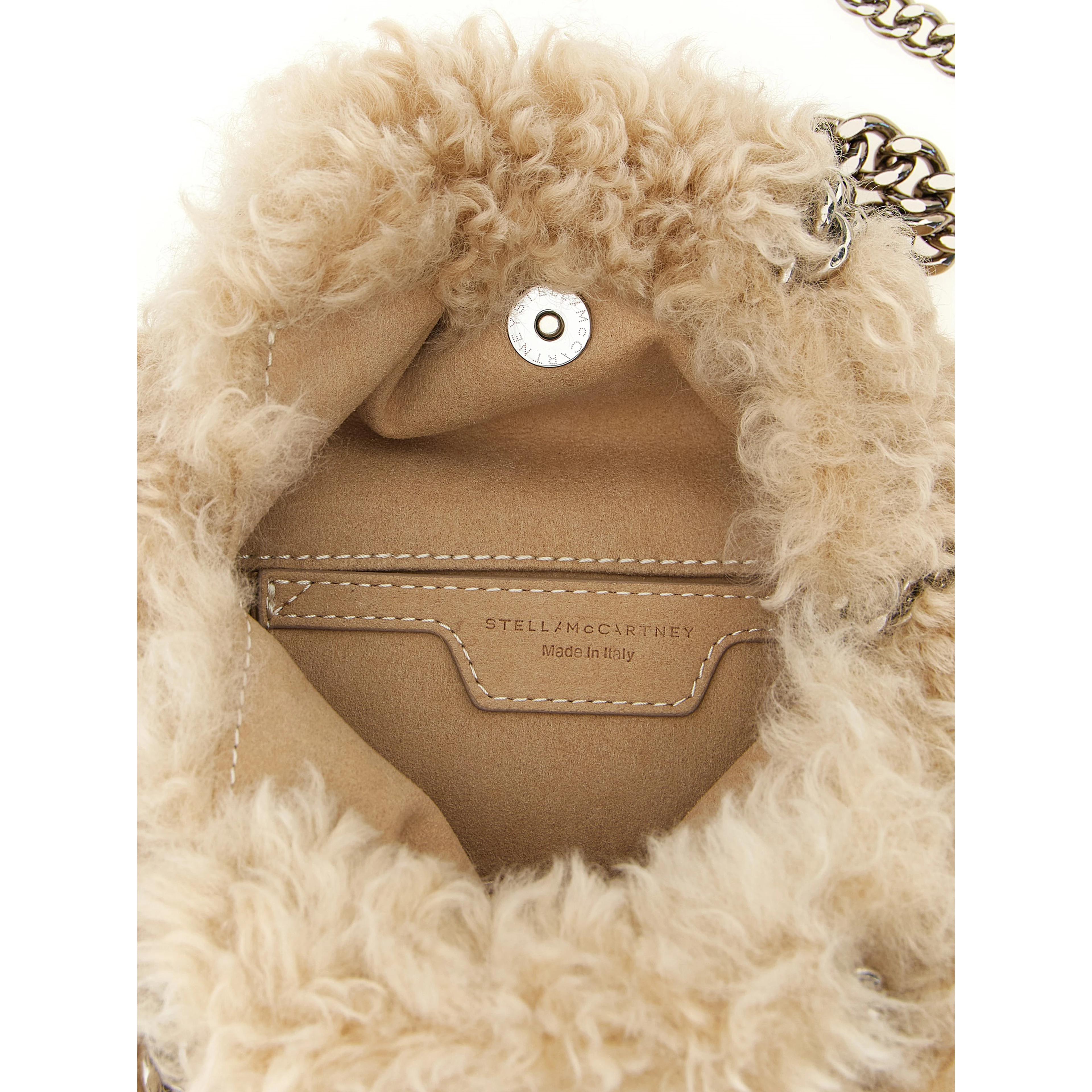 Beige Polyester Handbag
