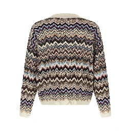 Multicolor Viscose Cardigan