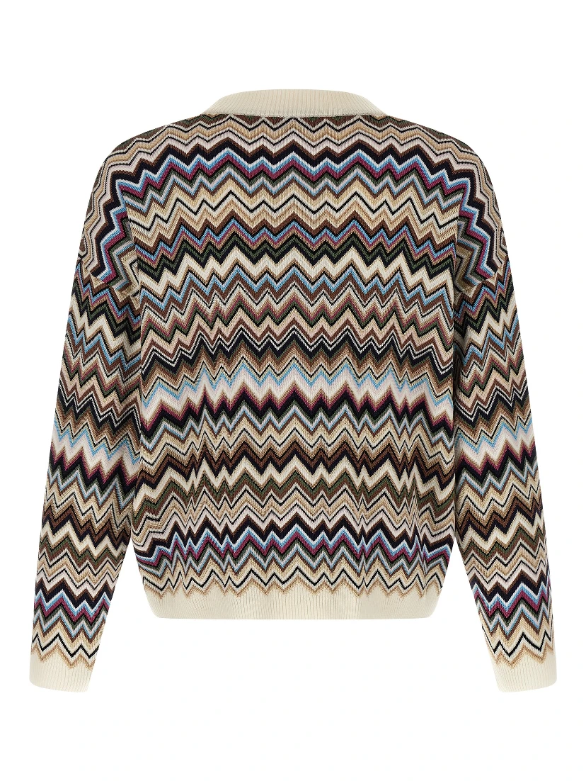 Multicolor Viscose Cardigan