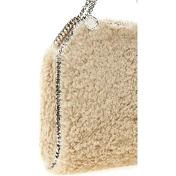 Beige Polyester Shoulder Bag