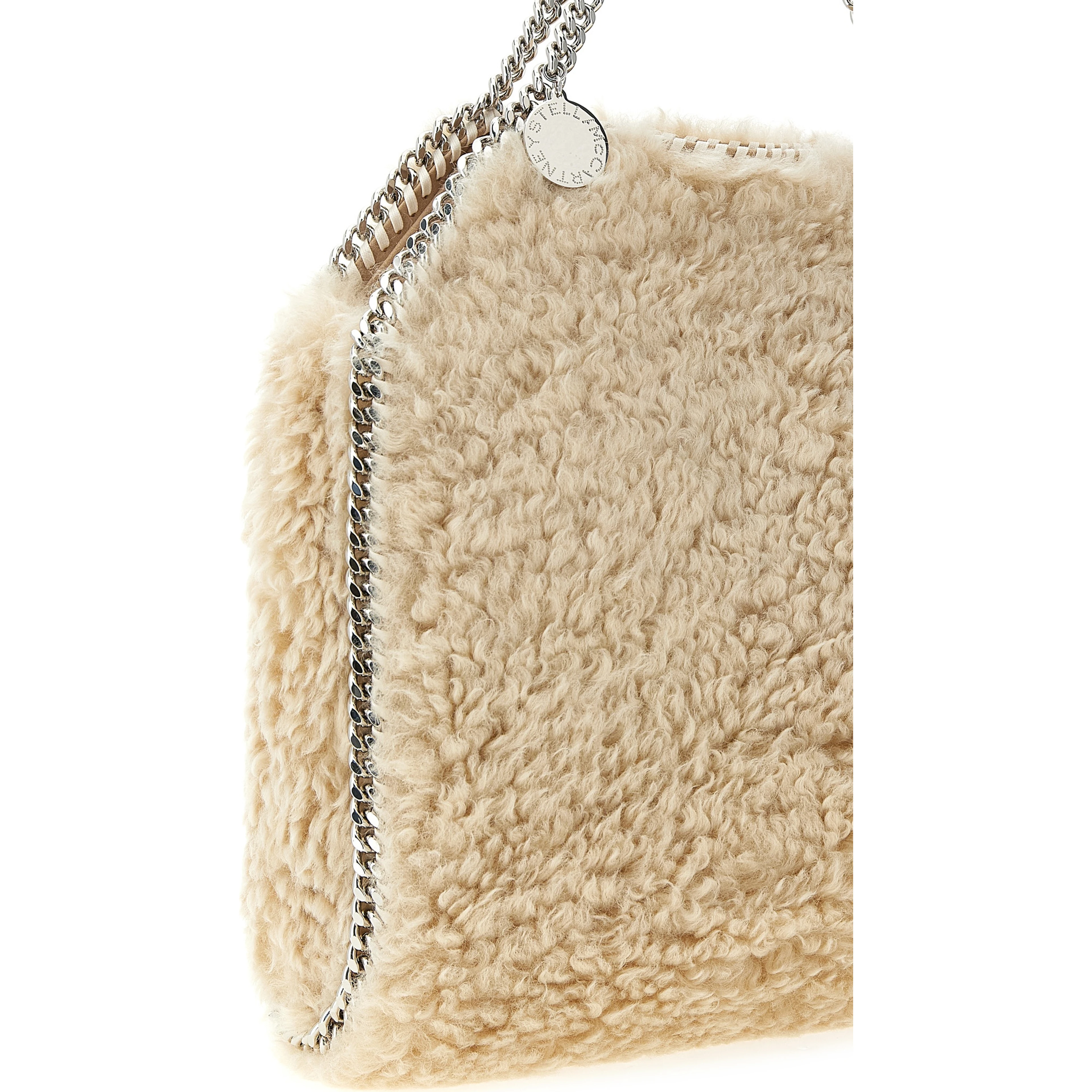 Beige Polyester Shoulder Bag