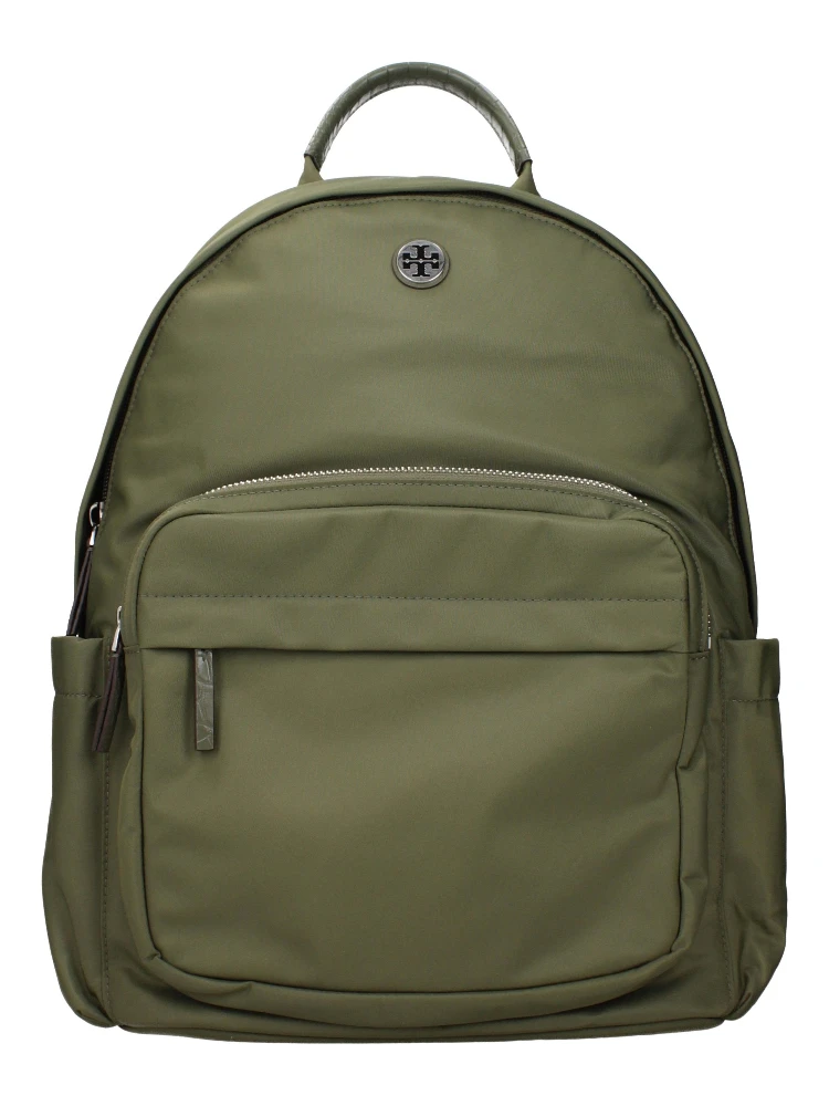 Green Nylon Backpack