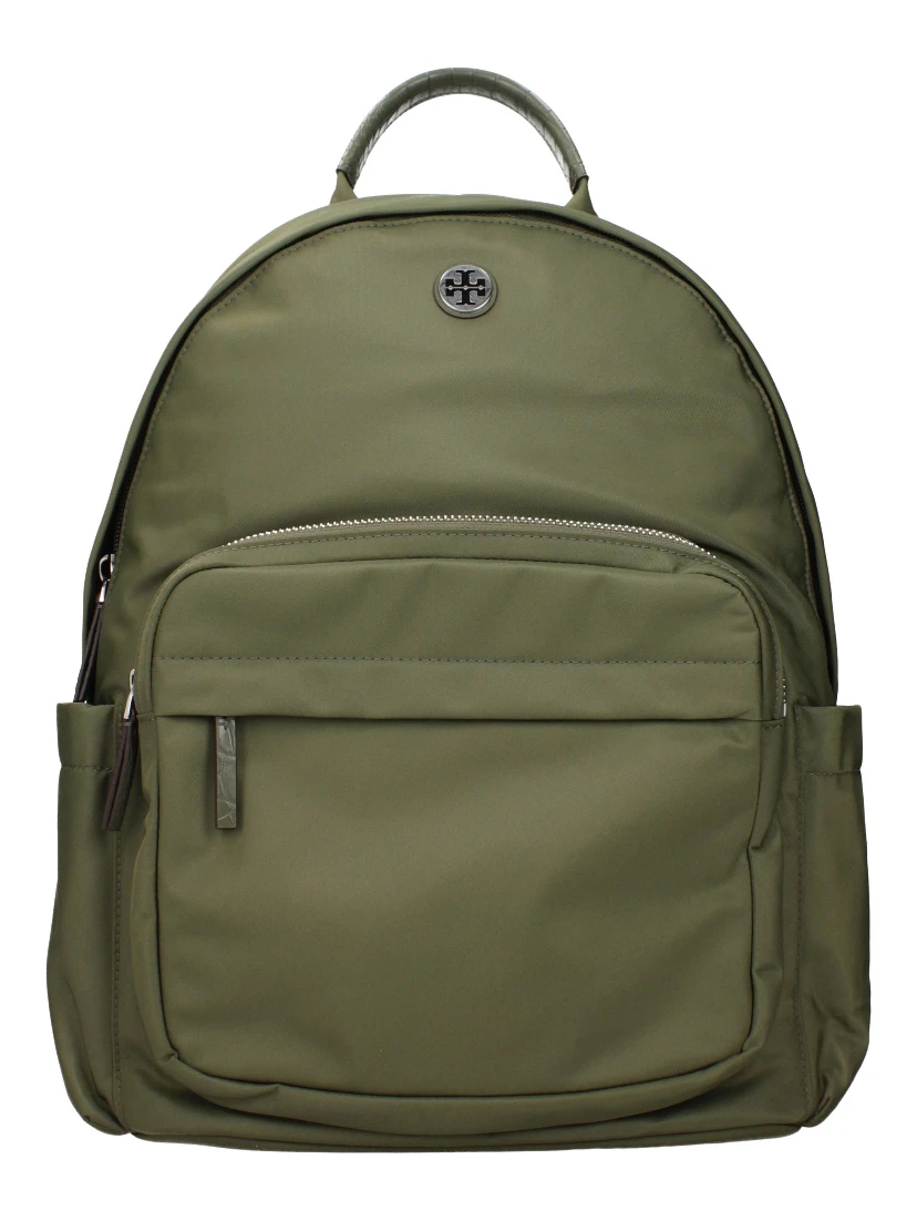 Green Nylon Backpack