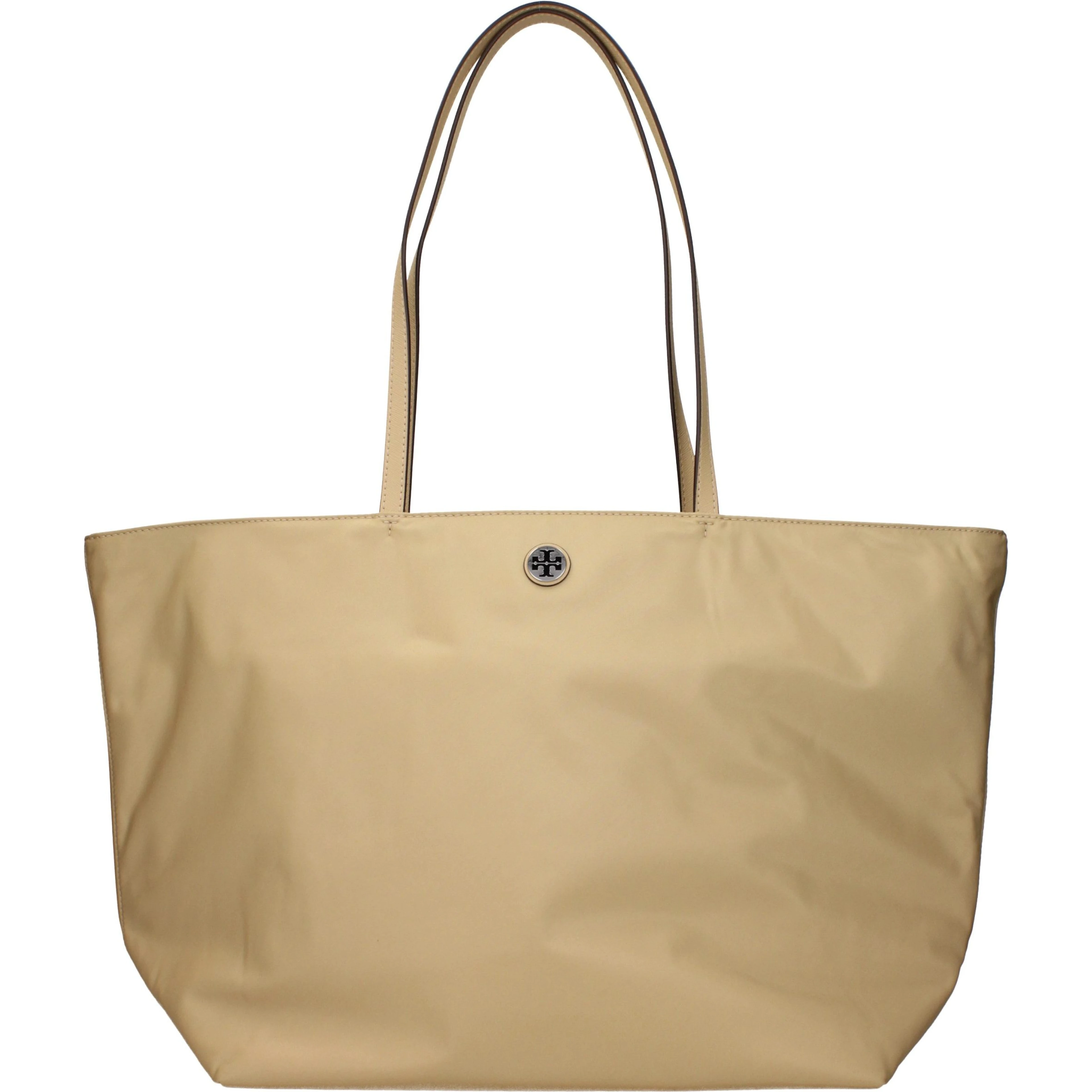 Beige Fabric Shoulder Bag