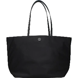 Black Fabric Shoulder Bag