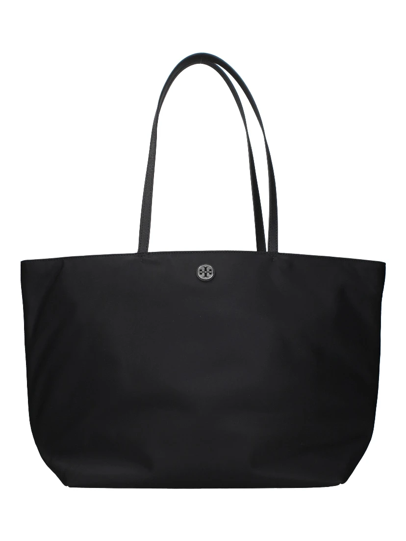 Black Fabric Shoulder Bag