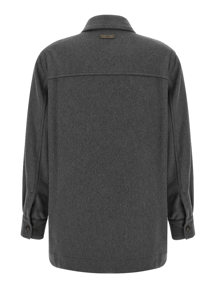 Gray Virgin Wool Blouse alternative