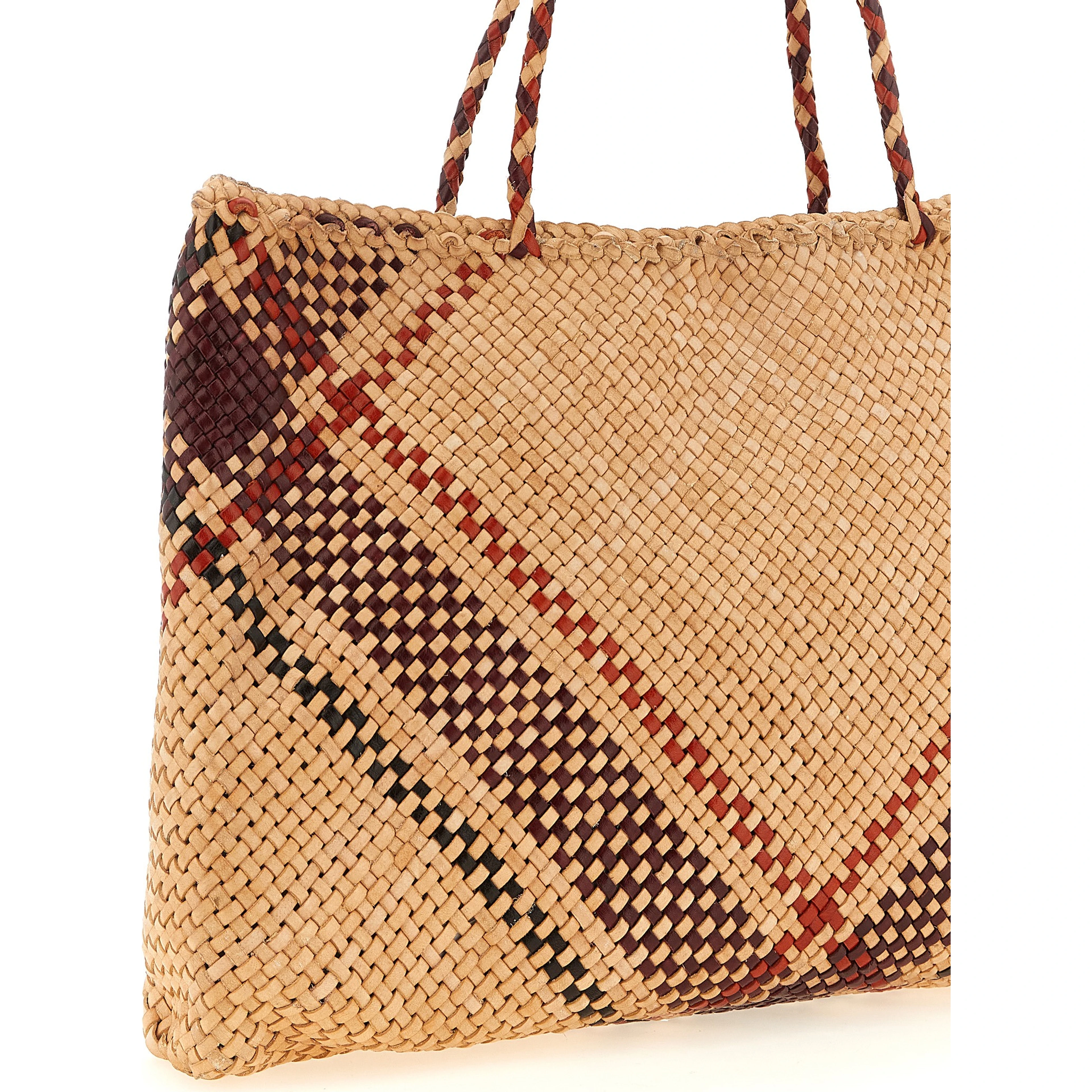 Multicolor Calfskin Tote Bag