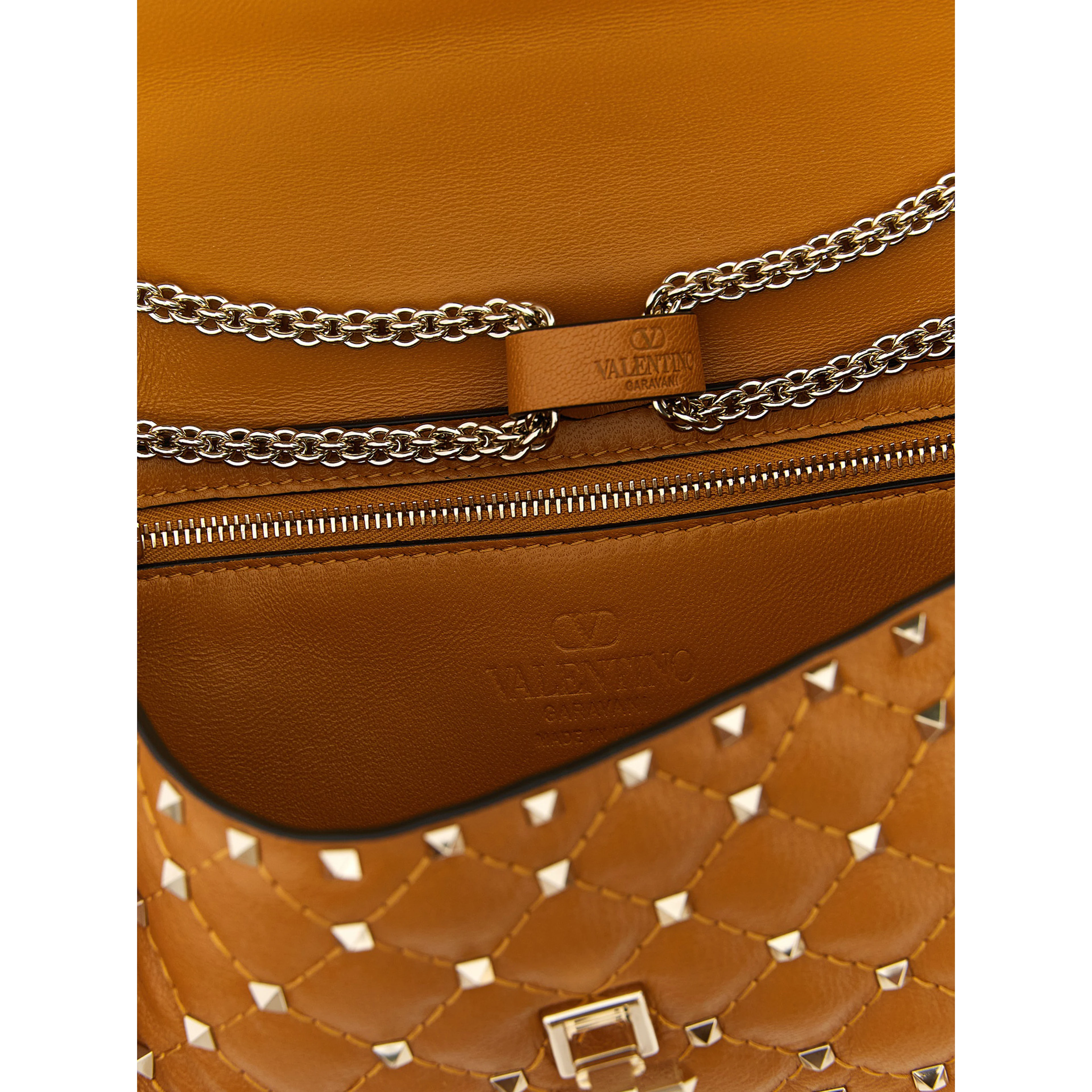 Orange Goatskin Shoulder Bag
