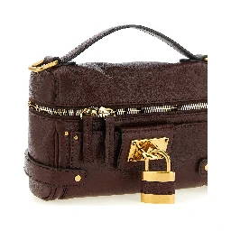 Brown Buffalo Leather Shoulder Bag