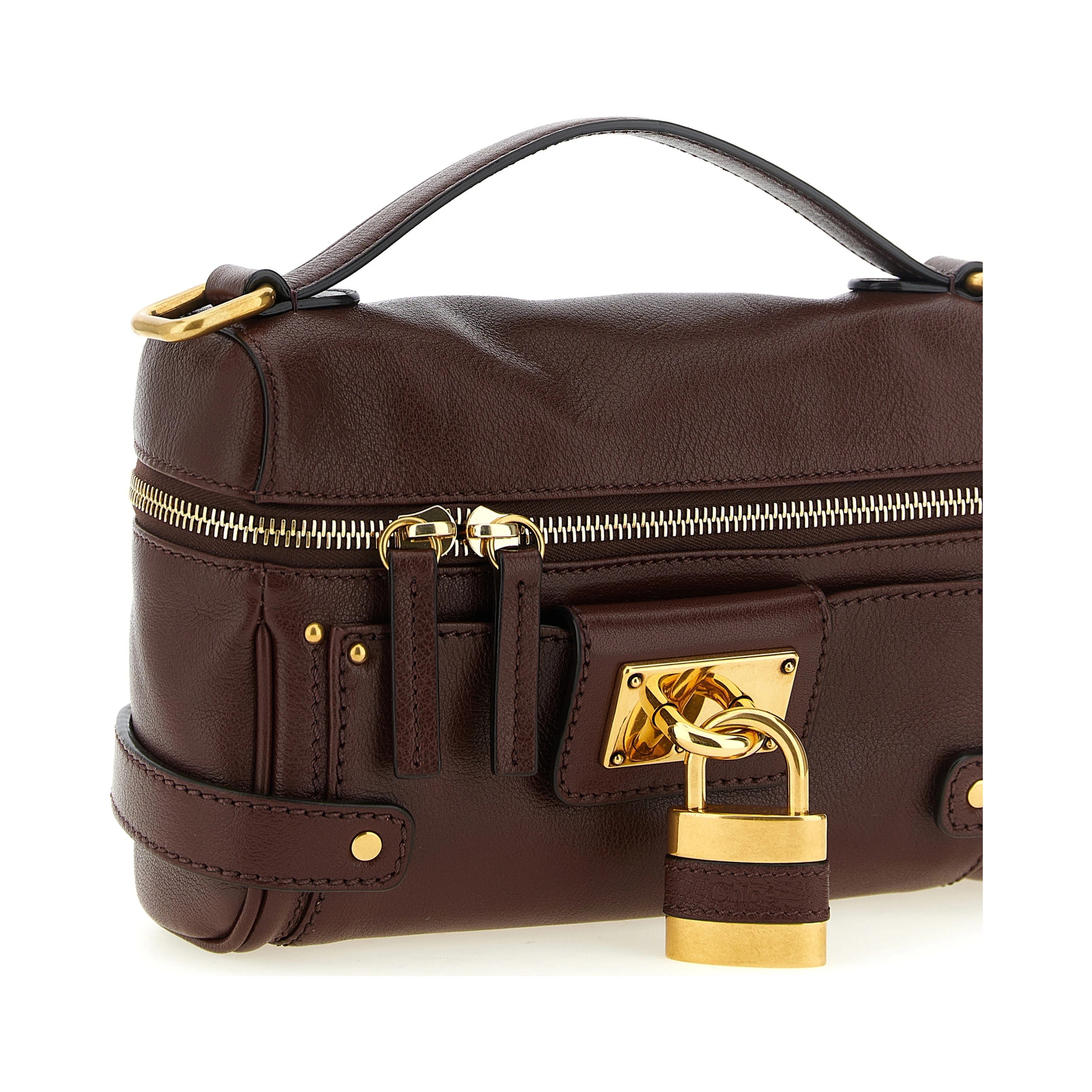 Brown Buffalo Leather Shoulder Bag