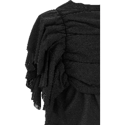 Black Polyester Pattern Shirt