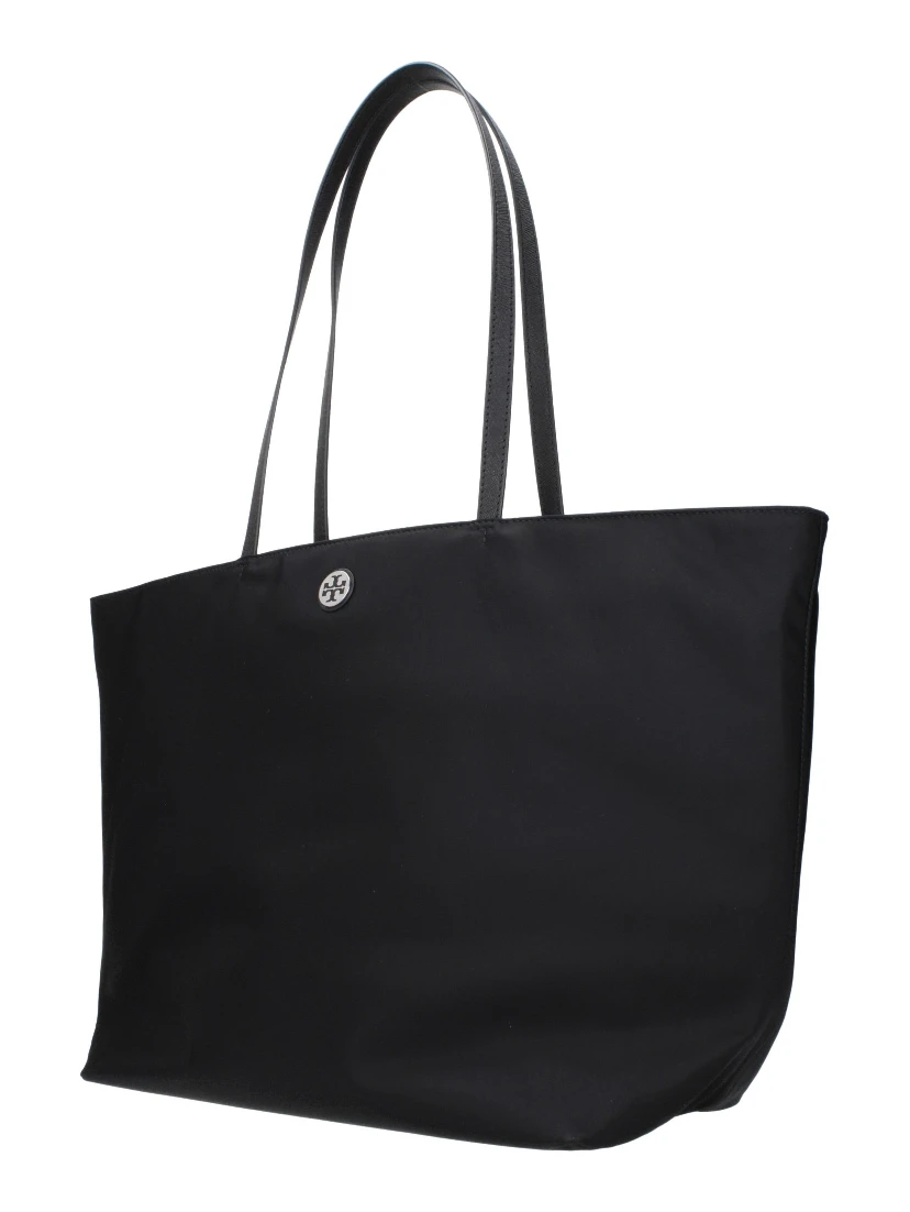 Black Fabric Shoulder Bag