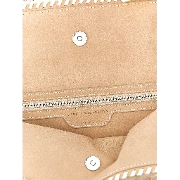 Beige Polyester Shoulder Bag
