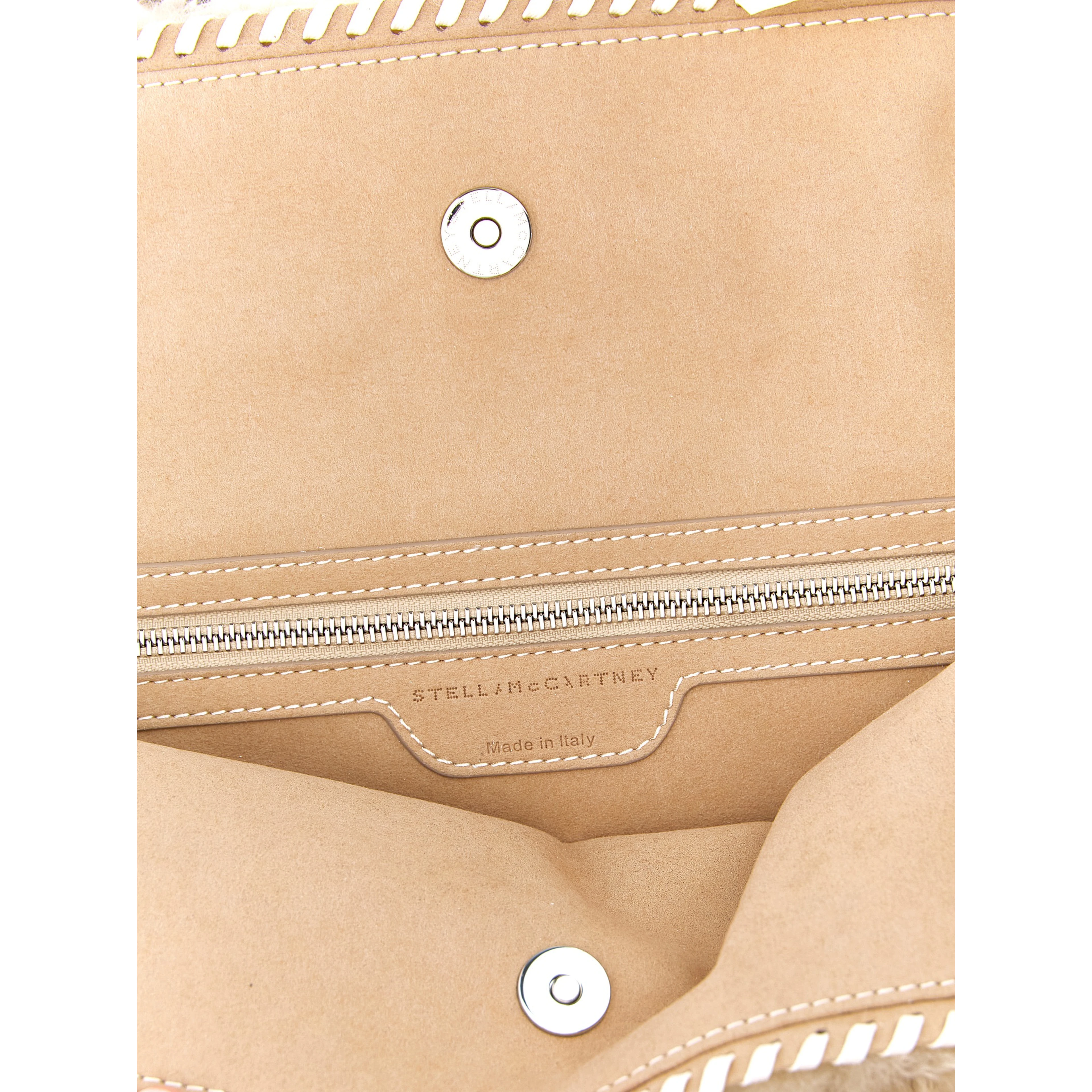 Beige Polyester Shoulder Bag