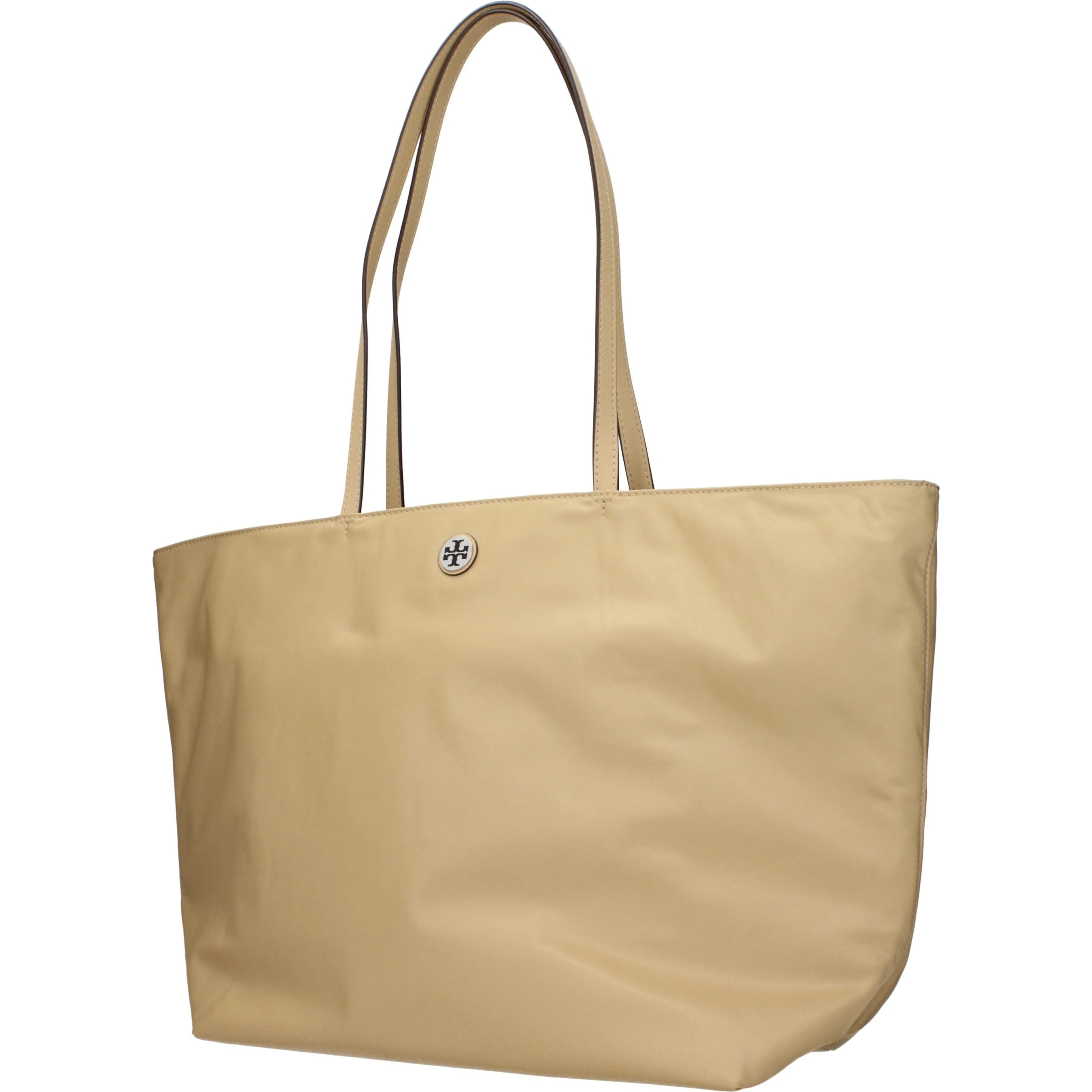 Beige Fabric Shoulder Bag